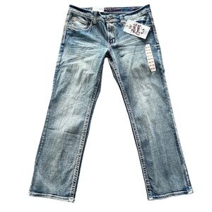 NWT Axe & Crown Classic Straight Jeans 33x30 Light Wash